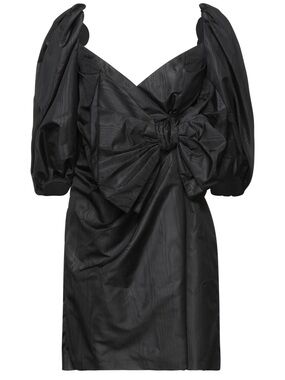 Red Valentino NWT Black Puff-Sleeve Bow Front Dress, XS